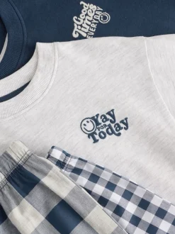 Next Bleu/Blanc - Lot de 2 pyjamas longs à manches courtes (9mois à12ans) Best