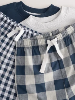 Next Bleu/Blanc - Lot de 2 pyjamas longs à manches courtes (9mois à12ans) Best