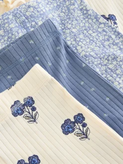 Next Bleu/Blanc - Pyjama Rib Se blottir 3 Pack (9mois-12ans)