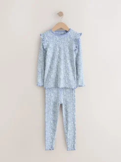 Next Bleu/Blanc - Pyjama Rib Se blottir 3 Pack (9mois-12ans)