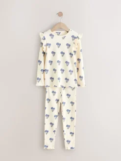 Next Bleu/Blanc - Pyjama Rib Se blottir 3 Pack (9mois-12ans)