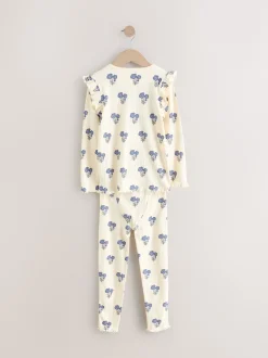 Next Bleu/Blanc - Pyjama Rib Se blottir 3 Pack (9mois-12ans)