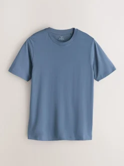 Next Bleu/blanc écru/vert - Lot de 3 t-shirts Muscle Fit Essential Clearance