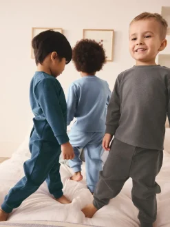 Next Bleu/bleu marine/gris - Lot de 3 pyjamas décontractés (9mois à12ans)