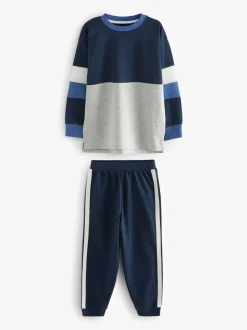 Next - Lot de 3 pyjamas à jambes courtes (3-16ans) (3-16ans) Bleu/bleu marine/gris Best