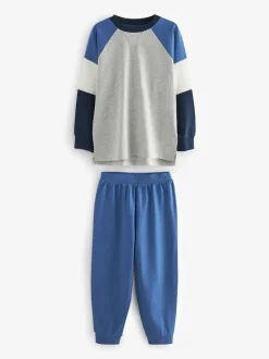 Next - Lot de 3 pyjamas à jambes courtes (3-16ans) (3-16ans) Bleu/bleu marine/gris Best