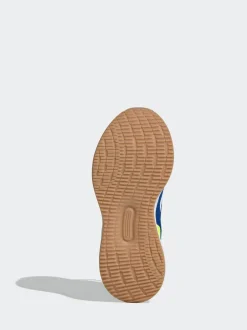 adidas - Baskets de course Runfalcon 5 à lacets élastiques pour enfant Bleu/citron vert Sale