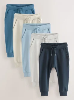 Next - Lot de 5 joggings (3mois-7ans) Bleu/écru/bleu marine