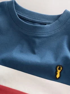 Next - T-shirt Manches courtes coloré (3-16ans) Bleu/Ecru Hot