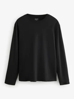 Next Bleu/Grey/Neutre - Ajustement régulier - T-shirt à coupe classique à manches longues en coton 100 %, lot de 5 Discount