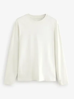 Next Bleu/Grey/Neutre - Ajustement régulier - T-shirt à coupe classique à manches longues en coton 100 %, lot de 5 Discount