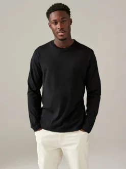 Next Bleu/Grey/Neutre - Ajustement régulier - T-shirt à coupe classique à manches longues en coton 100 %, lot de 5 Discount