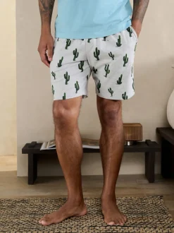 Next Bleu/Gris - Ensemble pyjama Terry Urban en jersey à manches courtes