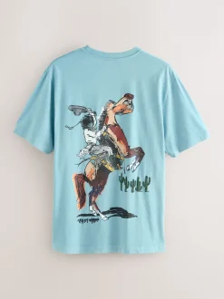 Next Bleu/Gris - Ensemble pyjama Terry Urban en jersey à manches courtes