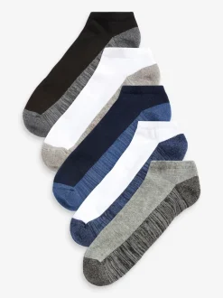 Next Bleu/Gris - Lot de 5 - Chaussettes de sport rembourrées Sale