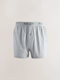 Next Bleu/Gris - Lot de 5 boxers amples Outlet