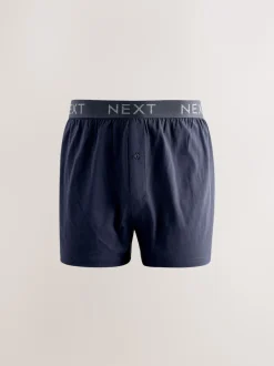 Next Bleu/Gris - Lot de 5 boxers amples Outlet