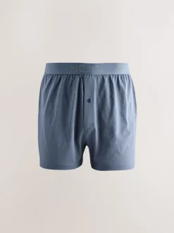 Next Bleu/Gris - Lot de 5 boxers amples Outlet