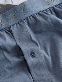 Next Bleu/Gris - Lot de 5 boxers amples Outlet