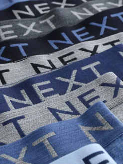 Next - Lot de 10 boxers (1.5-16ans) Bleu/Gris Outlet