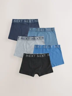 Next - Lot de 5 boxers (1.5-16ans) Bleu/Gris Best