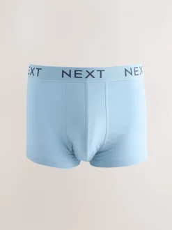 Next - Boxers hipsters riches en coton mélangé Bleu/gris chiné Hot