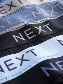 Next - Coupe standard - Caleçon A-Front 10 Pack Bleu/gris chiné
