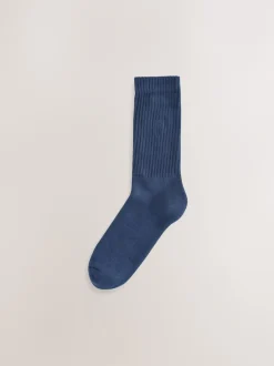 Next Bleu/gris torsadé - Lot de chaussettes épaisses brodées 10 Best