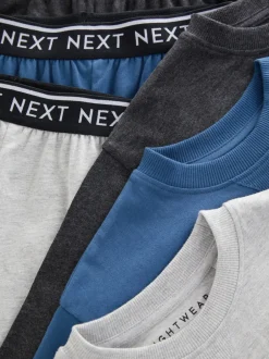 Next - Lot de 3 pyjamas à jambes courtes (3-16ans) (3-16ans) Bleu/gris/anthracite Best