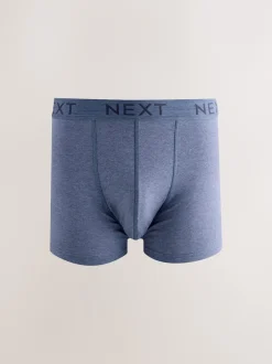 Next - Boxer en coton riche 10 Lot Bleu/gris/noir Hot