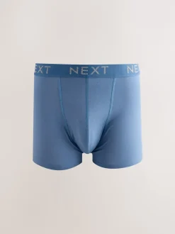 Next - Boxer en coton riche 10 Lot Bleu/gris/noir Hot