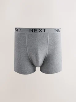 Next - Boxer en coton riche 10 Lot Bleu/gris/noir Hot
