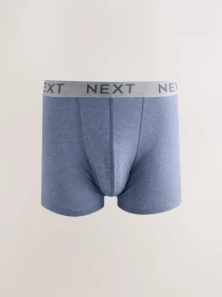 Next - Boxer en coton riche 10 Lot Bleu/gris/noir Hot