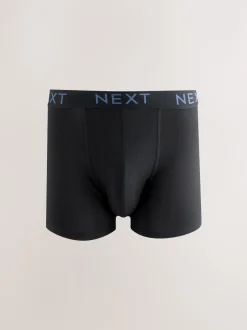 Next - Boxer en coton riche 10 Lot Bleu/gris/noir Hot