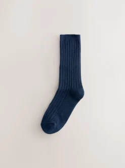 Next Bleu/gris/noir - Lot de 4 paires de chaussettes douillettes ultra-douces