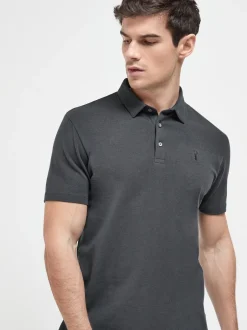 Next - Polo en jersey Manches courtes 3 Pack Bleu/gris/noir Hot