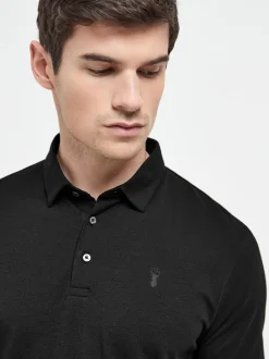 Next - Polo en jersey Manches courtes 3 Pack Bleu/gris/noir Hot