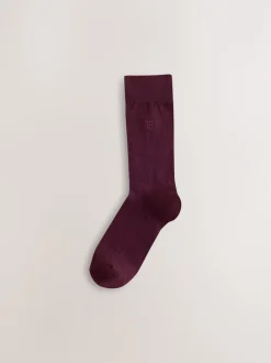 Next Bleu/Gris/Vert - Lot de 8 - Chaussettes fraîches brodées durables Discount