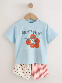 Next Bleu/Jaune - Ensemble haut et short Lot de 2 (3mois à7ans) Best