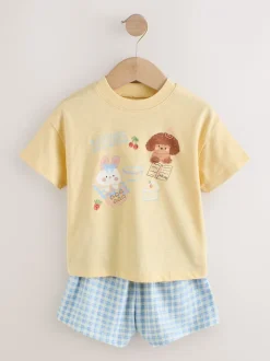 Next Bleu/Jaune - Ensemble haut et short Lot de 2 (3mois à7ans) Best