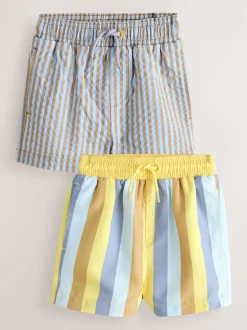 Next Bleu/Jaune - Lot de 2 shorts de bain (3mois à7ans)