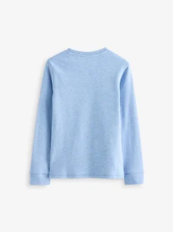 Next - Lot de 2 Hauts thermiques à manches longues (2-16ans) Bleu/Marine Discount