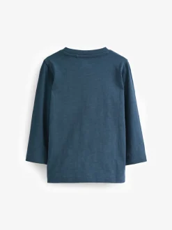 Next Bleu/Marine - Lot de 5 T-shirts à manches longues (3mois -7ans) Best