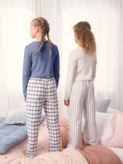 Next Bleu/Neutre - Lot de 2 pantalons de pyjama tissés (3-16ans) Online