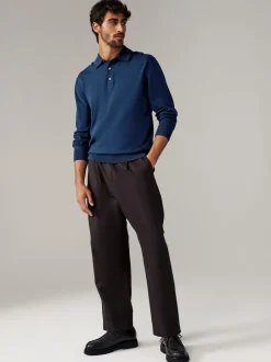 Next Bleu/neutre bleu marine - Manches longues Polos en tricot 2 Lot Best