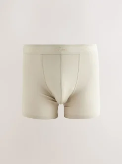 Next Bleu/Neutre/Vert - Lot de 4 boxers Signature en coton majoritaire Clearance