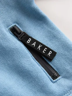 Baker by Ted Baker Bleu/Noir - Barboteuse à manches longues à panneaux New