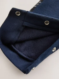 Baker by Ted Baker Bleu/Noir - Barboteuse à manches longues à panneaux New