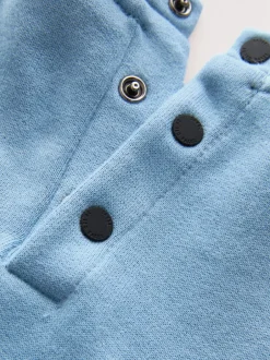 Baker by Ted Baker Bleu/Noir - Barboteuse à manches longues à panneaux New