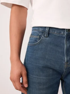 Next Bleu/Noir - - Jeans stretch de confort Coupe fuselée régulière Sale